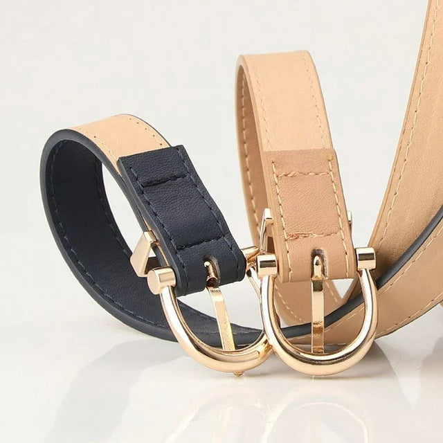 Simple Metal Buckle Belt | Sleek & Versatile-Black-State of Style