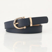 Simple Metal Buckle Belt | Sleek & Versatile-Black-State of Style