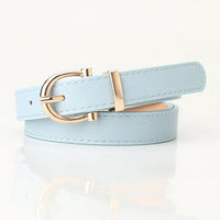 Simple Metal Buckle Belt | Sleek & Versatile-Blue-State of Style