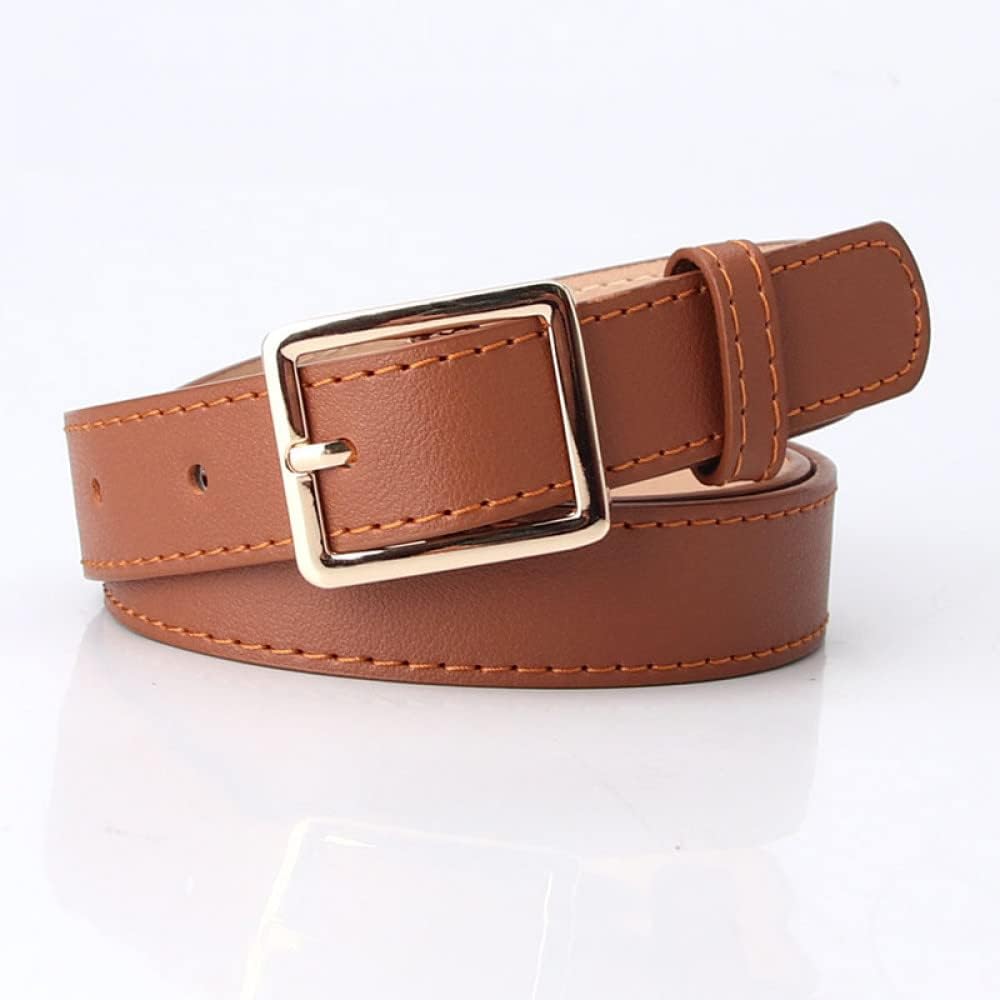 Simple Metal Buckle Belt | Sleek & Versatile-Tan 2-State of Style