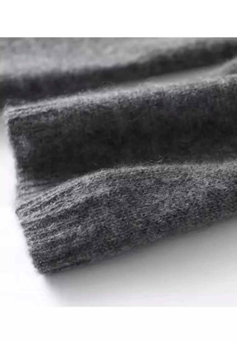 Simple Solid Long Sleeve Jumper - PurStyle-S (36/38)-State of Style