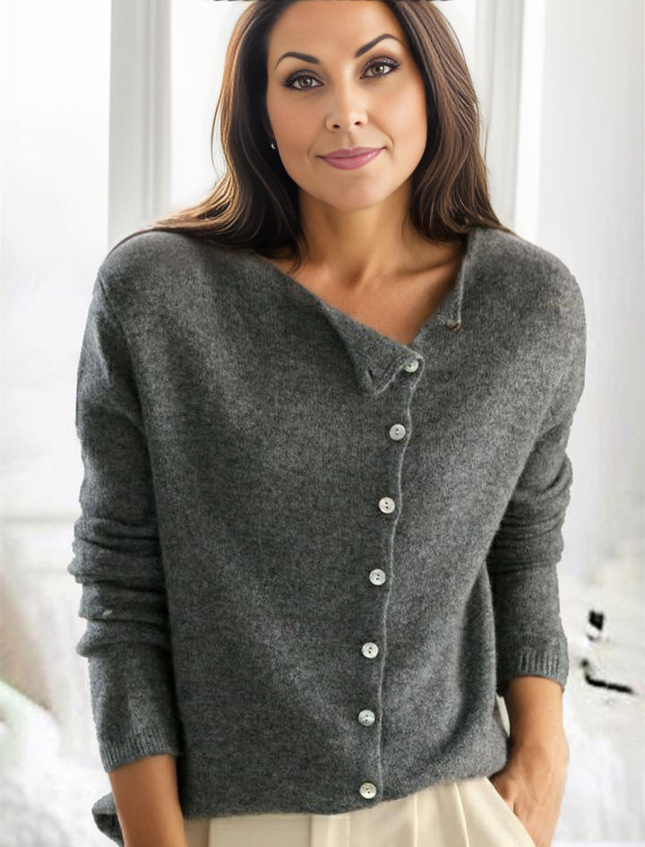 Simple Solid Long Sleeve Jumper - PurStyle-S (36/38)-State of Style