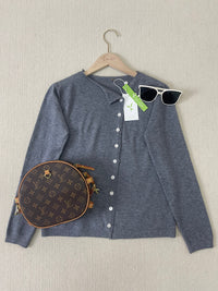Simple Solid Long Sleeve Jumper - PurStyle-S (36/38)-State of Style