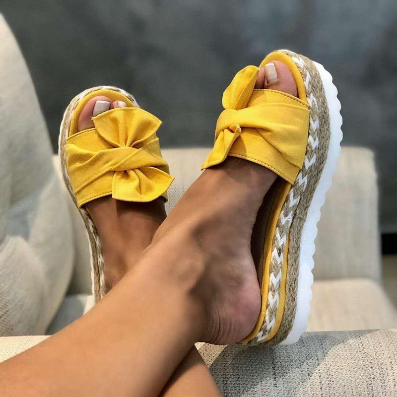 Sinda Platform Sandals | Trendy & Comfortable Summer Footwear-Yellow-4.5-State of Style