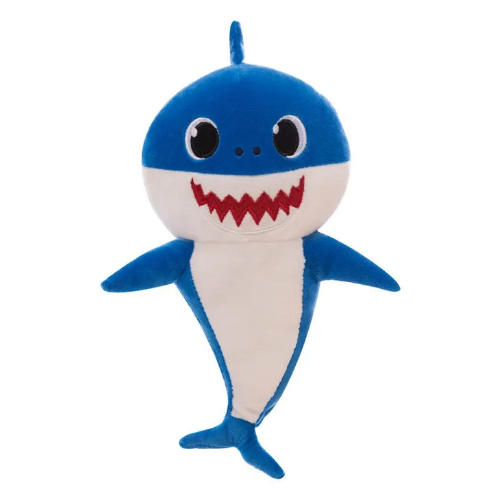 Singing Shark Plush Toy with Music and Light - GlowShark-Blue-Hug-State of Style