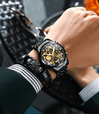 Skeleton Men's Watch - Eclipse-Silver-State of Style