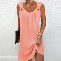 Sleeveless Cut-Out | Loisa Dress-Pink-S-State of Style