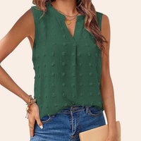 Sleeveless Light Women's Blouse – Vera-Green-S-State of Style