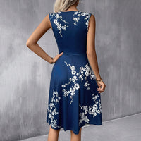 Sleeveless Midi Summer Dress – Jolie-Blue-S-State of Style