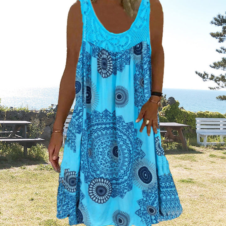 Sleeveless Summer Dress – Miranda | Airy & Comfortable-Blue-S-State of Style