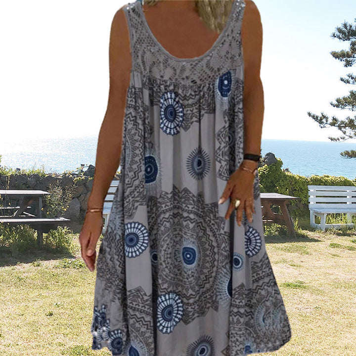 Sleeveless Summer Dress – Miranda | Airy & Comfortable-Coffee brown-S-State of Style