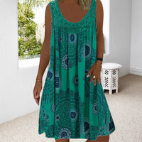 Sleeveless Summer Dress – Miranda | Airy & Comfortable-Green-S-State of Style