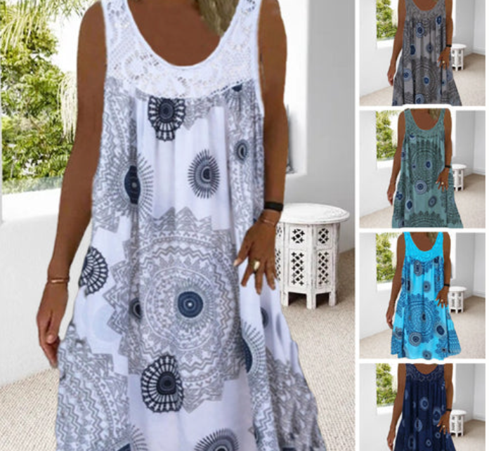 Sleeveless Summer Dress – Miranda | Airy & Comfortable-White-S-State of Style