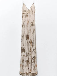 Sleeveless Summer Dress with Deep V-Neck – Selene-S-State of Style