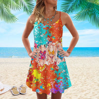 Sleeveless Summer Mini Dress for Women - Solene-Colourful-S-State of Style