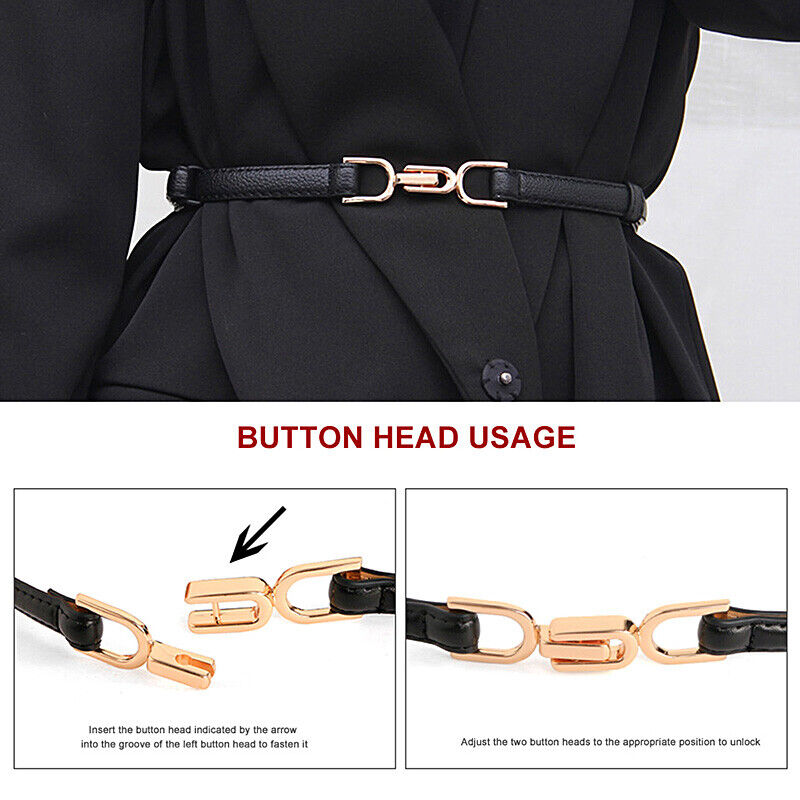 Slim Adjustable Dress Belt | Elegant & Versatile-Black-1-State of Style