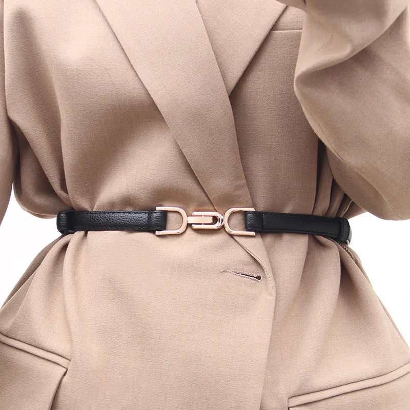 Slim Adjustable Dress Belt | Elegant & Versatile-Black-1-State of Style