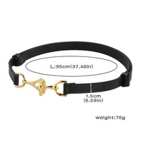 Slim Adjustable Dress Belt | Elegant & Versatile-Black-1-State of Style