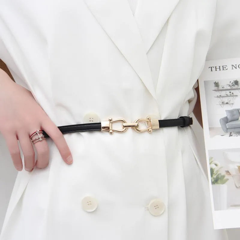 Slim Adjustable Dress Belt | Elegant & Versatile-Black-9-State of Style