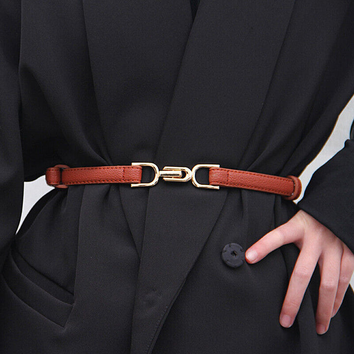 Slim Adjustable Dress Belt | Elegant & Versatile-Camel-1-State of Style