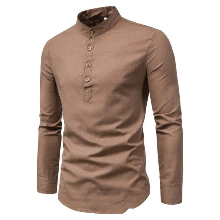 Slim-Fit Business Shirt Albert – Classic Formal & Casual Style-Khaki-M-State of Style