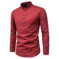 Slim-Fit Business Shirt Albert – Classic Formal & Casual Style-Red-M-State of Style