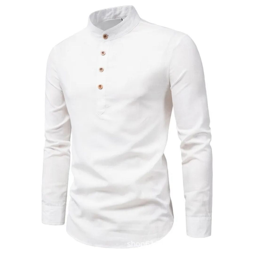 Slim-Fit Business Shirt Albert – Classic Formal & Casual Style-White-M-State of Style