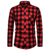 Slim-Fit Checked Shirt Francisco – Classic Cotton & Casual Style-Black/Red-38-State of Style