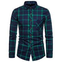 Slim-Fit Checked Shirt Francisco – Classic Cotton & Casual Style-Green-38-State of Style