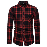 Slim-Fit Checked Shirt Francisco – Classic Cotton & Casual Style-Red/Black-38-State of Style