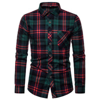 Slim-Fit Checked Shirt Francisco – Classic Cotton & Casual Style-Red/Green-38-State of Style