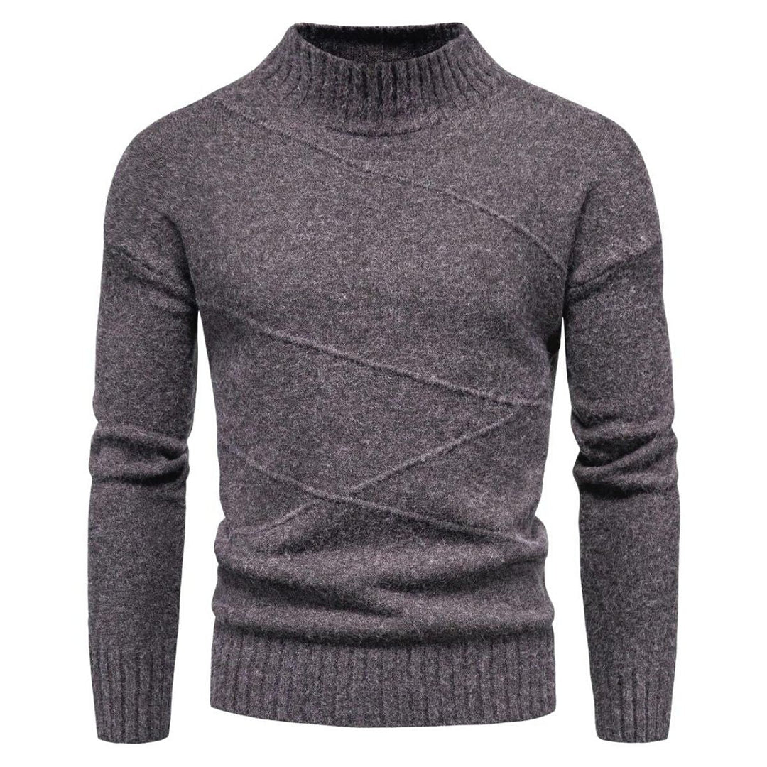 Slim Fit Men's Sweater - Orion-Grey-M-State of Style