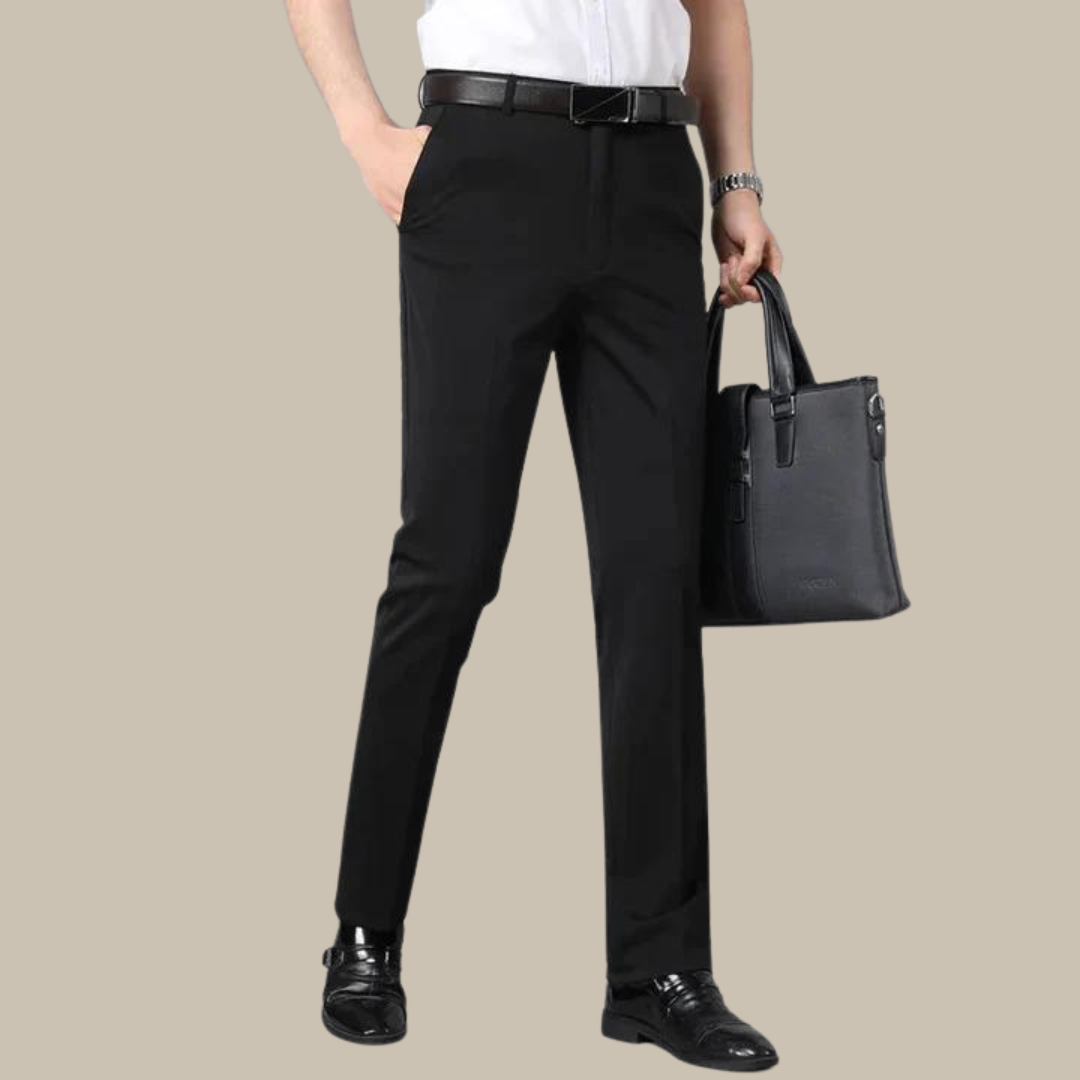 Slim-Fit Men’s Trousers - Olivier-Black-29-State of Style