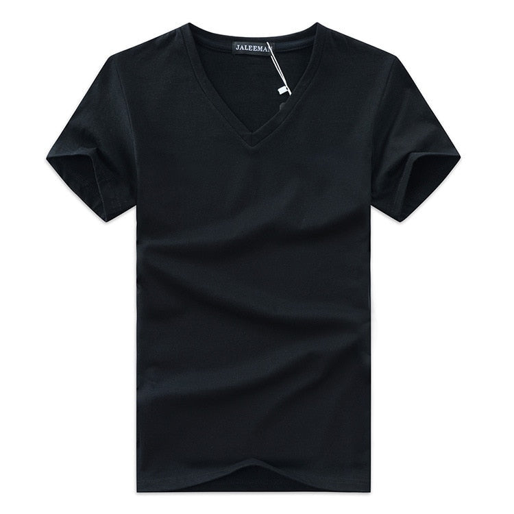 Slim Fit V-Neck T-Shirt for Men 1+1 FREE – Comfortable & Suitable for Everyday Use – Jonas-Black-S-State of Style