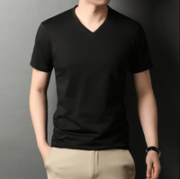 Slim Fit V-Neck T-Shirt for Men 1+1 FREE – Comfortable & Suitable for Everyday Use – Jonas-Black-S-State of Style