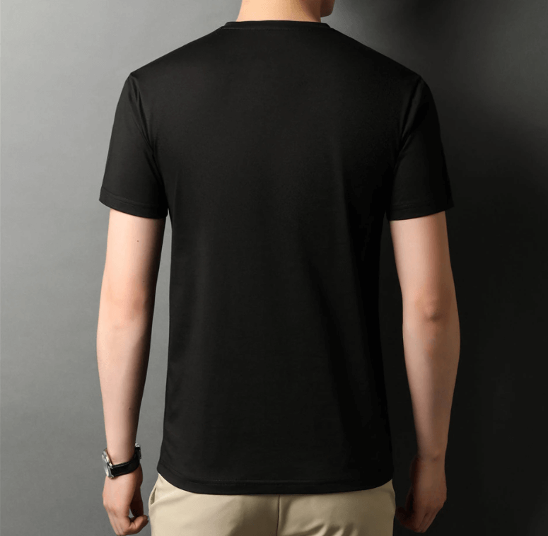 Slim Fit V-Neck T-Shirt for Men 1+1 FREE – Comfortable & Suitable for Everyday Use – Jonas-Black-S-State of Style