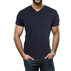 Slim Fit V-Neck T-Shirt for Men 1+1 FREE – Comfortable & Suitable for Everyday Use – Jonas-Black-S-State of Style