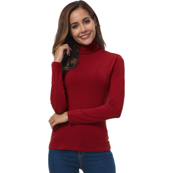 Slim Fit Women's Turtleneck - Petra-Black-S-State of Style