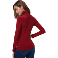 Slim Fit Women's Turtleneck - Petra-Black-S-State of Style
