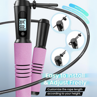 Slim Jump Rope with APP Tracking & Tangle-Free Design-Black-State of Style