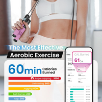 Slim Jump Rope with APP Tracking & Tangle-Free Design-Black-State of Style