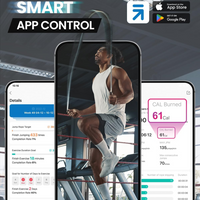 Slim Jump Rope with APP Tracking & Tangle-Free Design-Black-State of Style