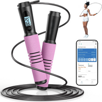 Slim Jump Rope with APP Tracking & Tangle-Free Design-Pink-State of Style