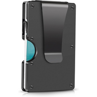 Slim RFID-Blocking Wallet made of Carbon Fibre with Money Clip - CarbonVault-Black-State of Style