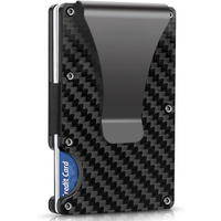 Slim RFID-Blocking Wallet made of Carbon Fibre with Money Clip - CarbonVault-Carbon fibre-State of Style