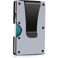 Slim RFID-Blocking Wallet made of Carbon Fibre with Money Clip - CarbonVault-Grey-State of Style