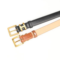 Slim Square Buckle Belt | Minimalist & Stylish-Khaki-State of Style