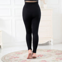 SlimShape Plus-Size Sculpting Leggings-Black (without foot openings)-2XL-State of Style