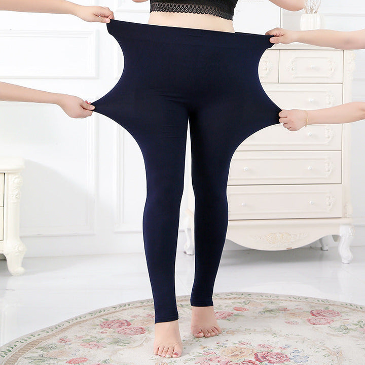SlimShape Plus-Size Sculpting Leggings-Black (without foot openings)-2XL-State of Style