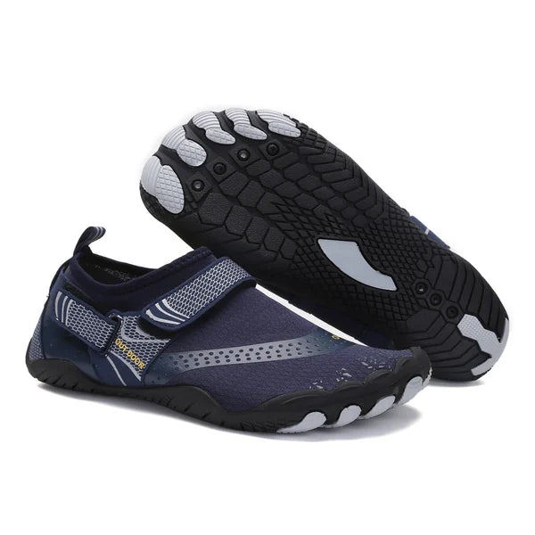 Slip-resistant & Orthopaedic for Men - Barefoot Water Shoes HydroFlex-Blue-3.5-State of Style